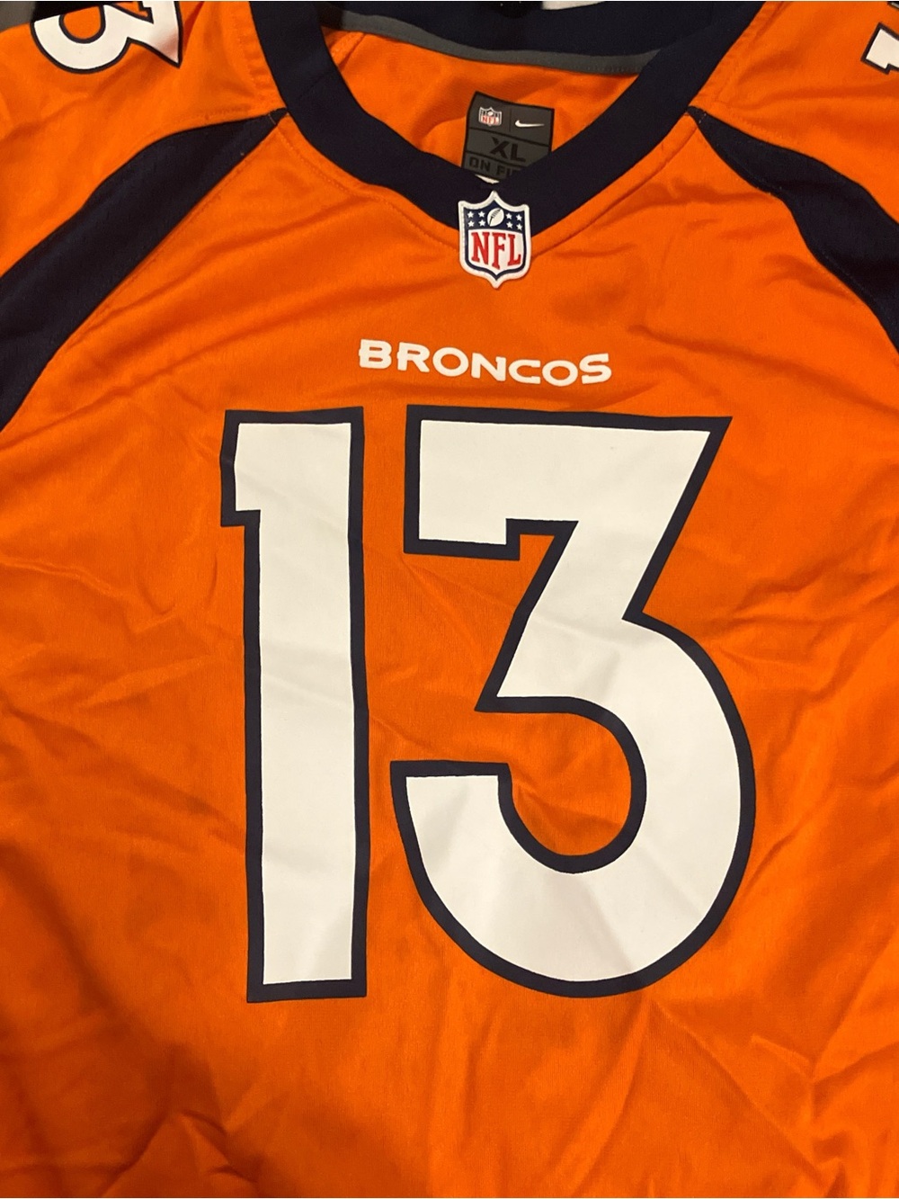 NFL Nike Denver Broncos Jersey , men’s xL , #13 ,Trevor Siemian , excellent shap